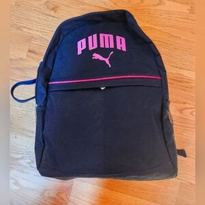 Black and pink puma backpack